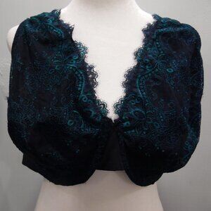 Cacique Unlined Full Coverage Bra Women's Size 40H  Lace overlay